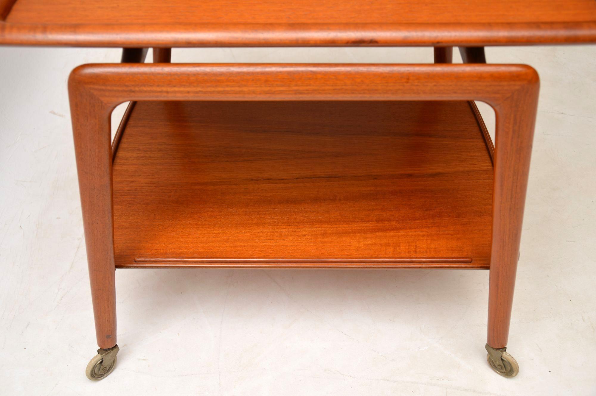 1960s Danish Teak Drinks Trolley by Arne Hovmand-Olsen for Mogens Kold 3