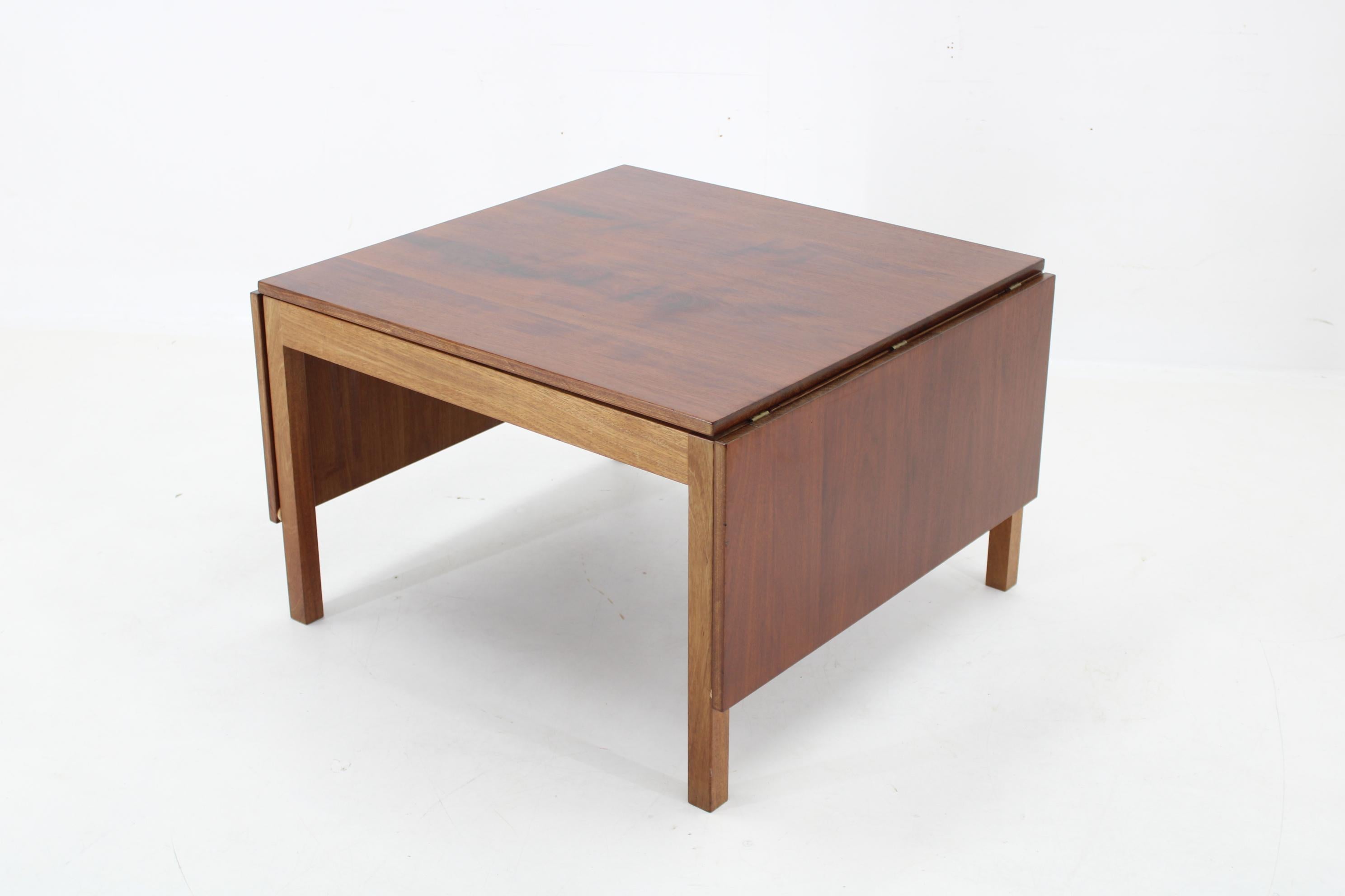 20th Century 1960s Danish Teak Drop-Leaf Coffee Table