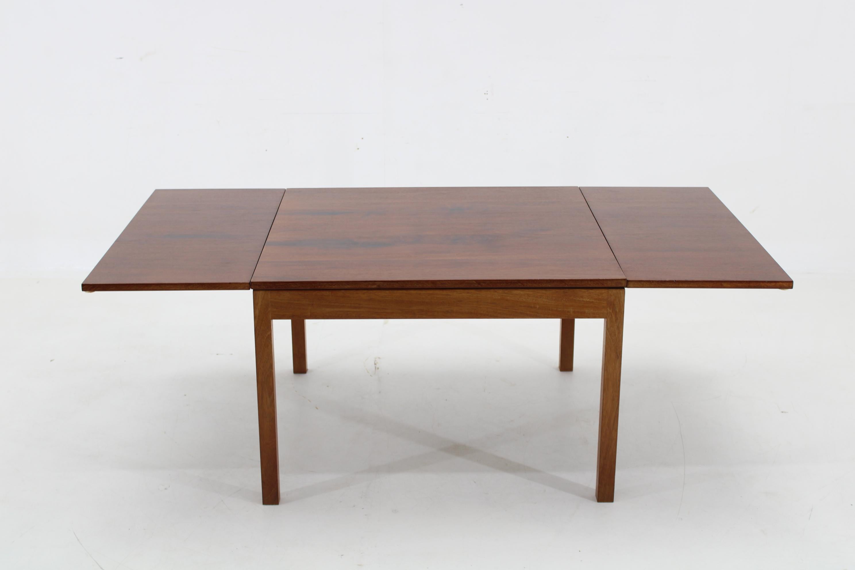 1960s Danish Teak Drop-Leaf Coffee Table 1