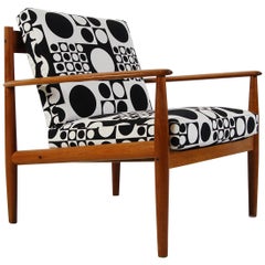 1960s Danish Teak Easy Chair Model 118 Grete Jalk for France & Son Verner Panton