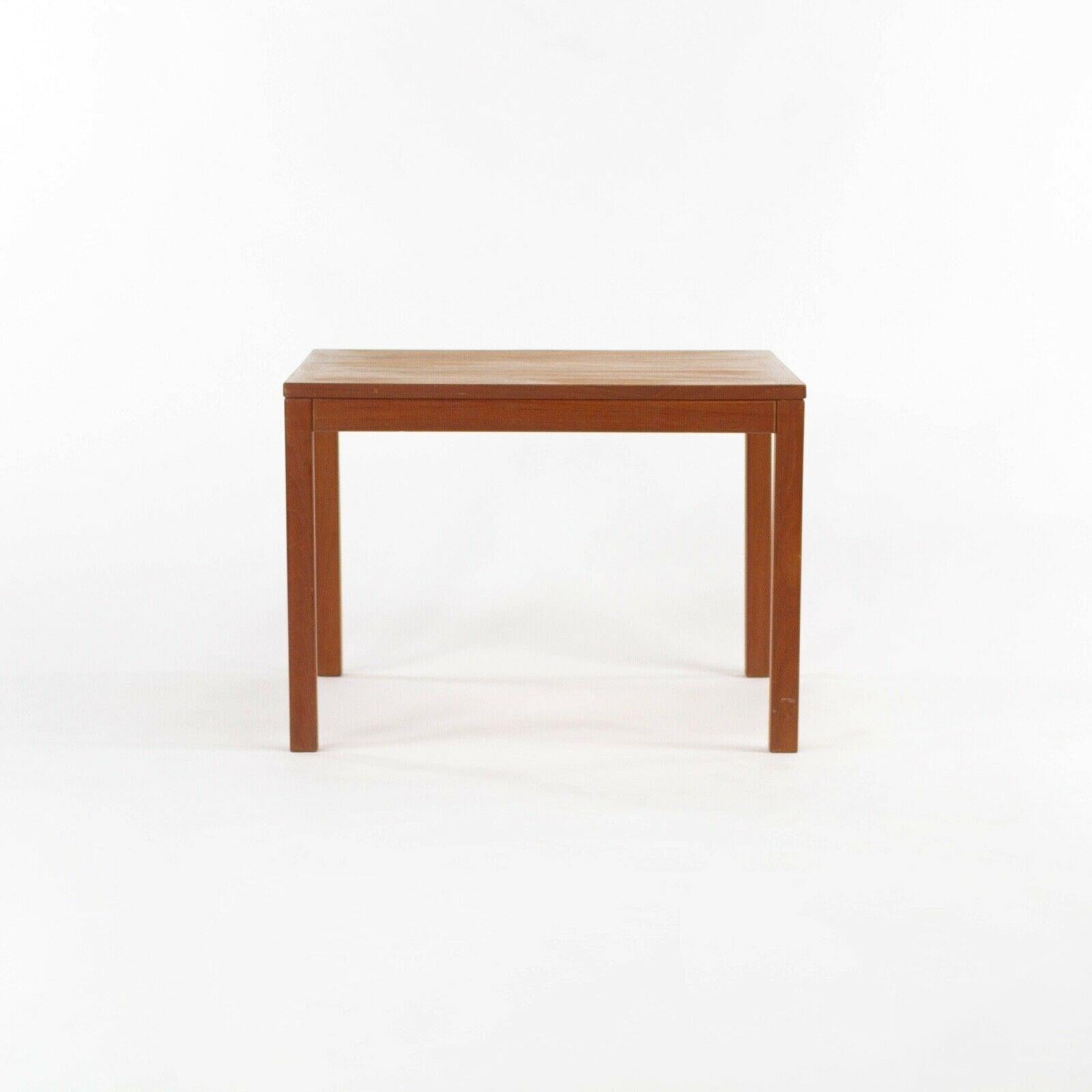 1960s Danish Teak End Table by Henning Kjaernulf for Vejle Stole & Mobelfabrik In Good Condition For Sale In Philadelphia, PA