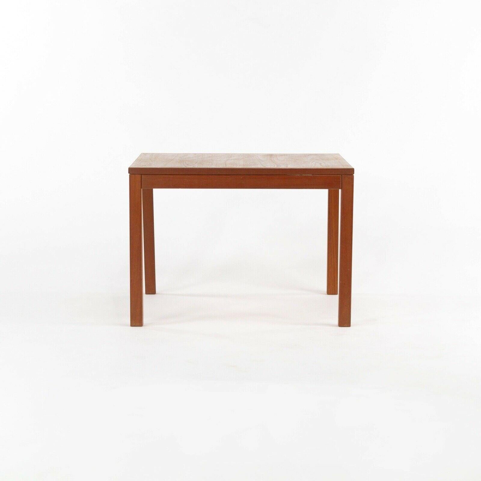 Wood 1960s Danish Teak End Table by Henning Kjaernulf for Vejle Stole & Mobelfabrik For Sale