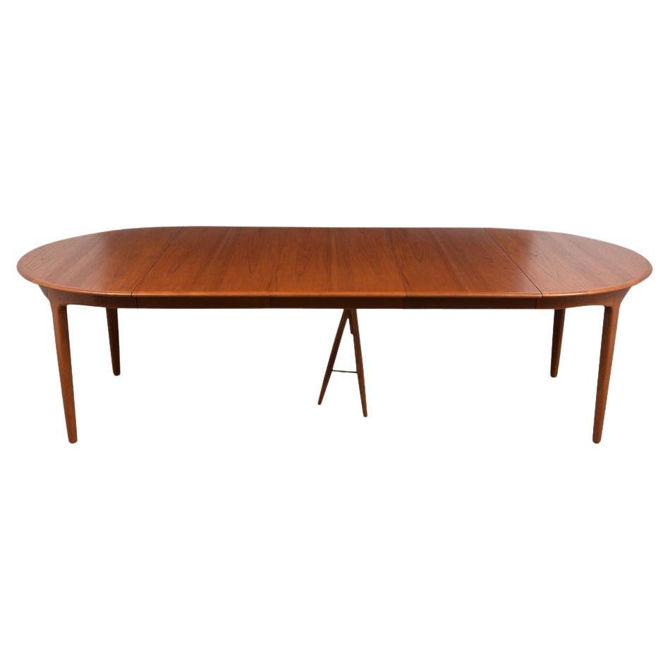 1960's Danish Teak Extendable Dining Table