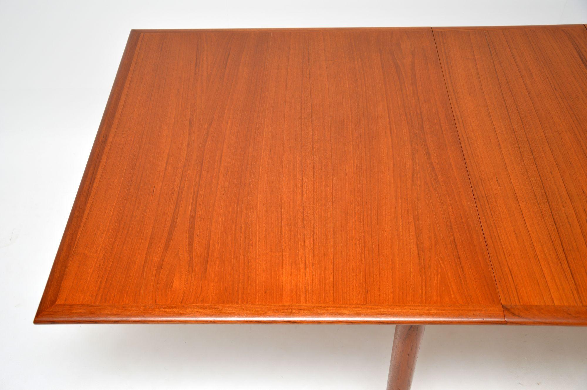 1960's Danish Teak Extending Dining Table by Bernhard Pedersen 1