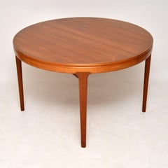 1960s Danish Teak Extending Dining Table
