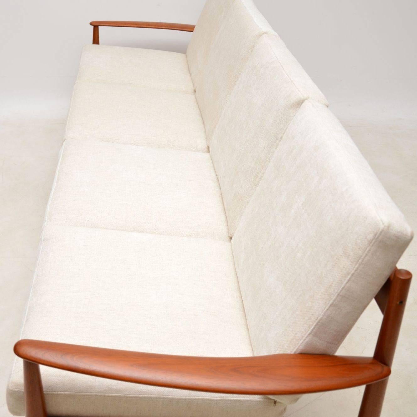 1960s Danish Teak Four Seat Sofa by Grete Jalk for France & Son 2