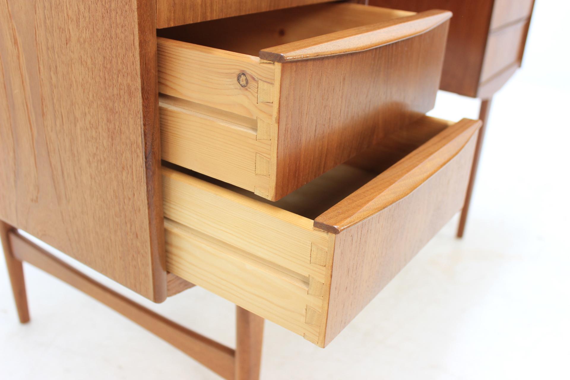 Mid-Century Modern 1960s Danish Teak Free Standing Writing Desk