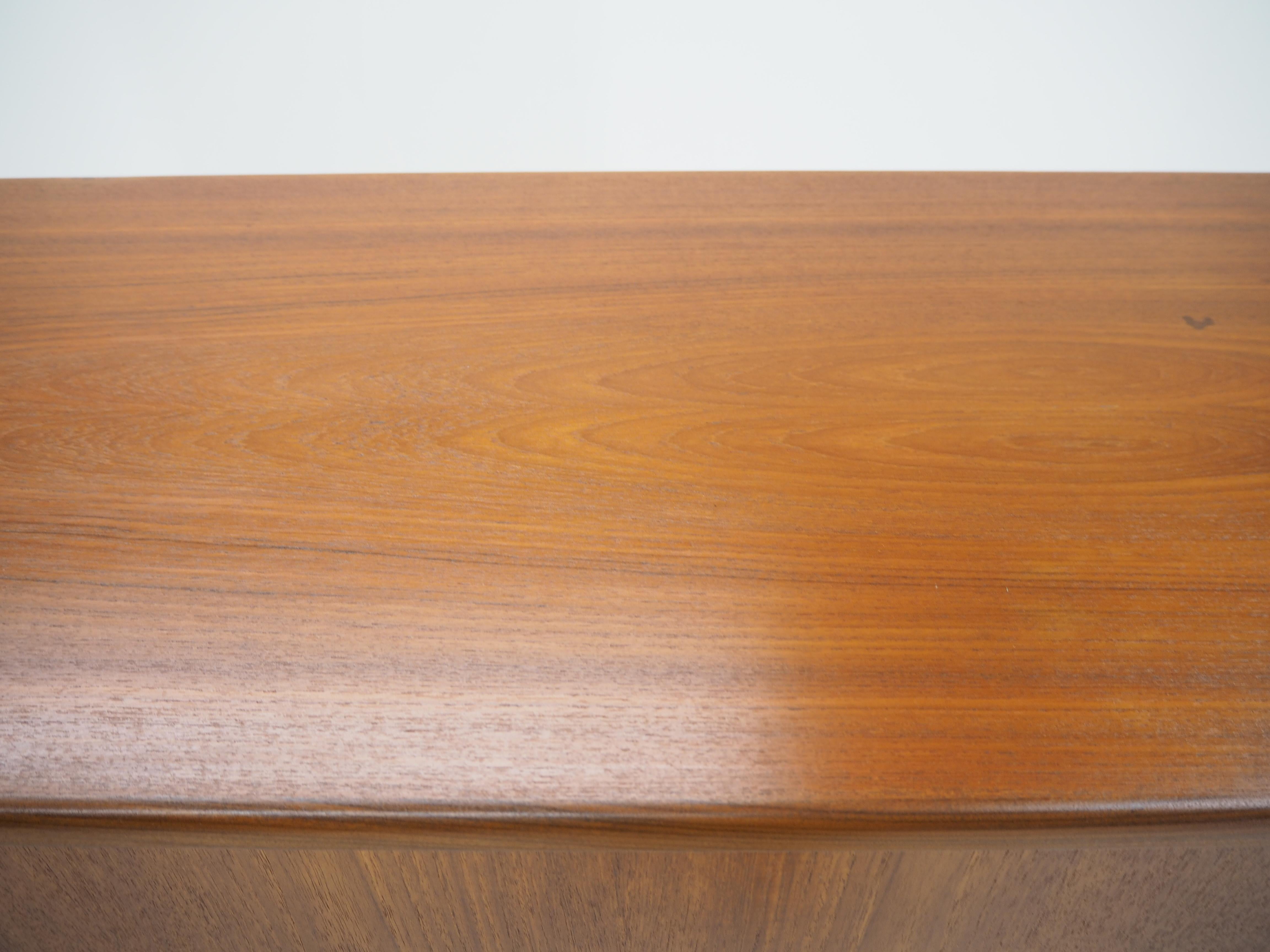 Wood 1960s Danish Teak Highboard For Sale