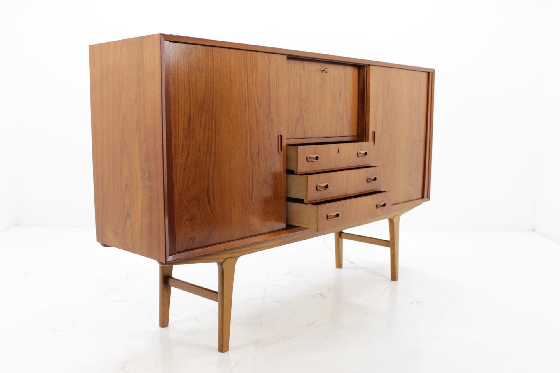 Mid-20th Century 1960s Danish Teak Highboard