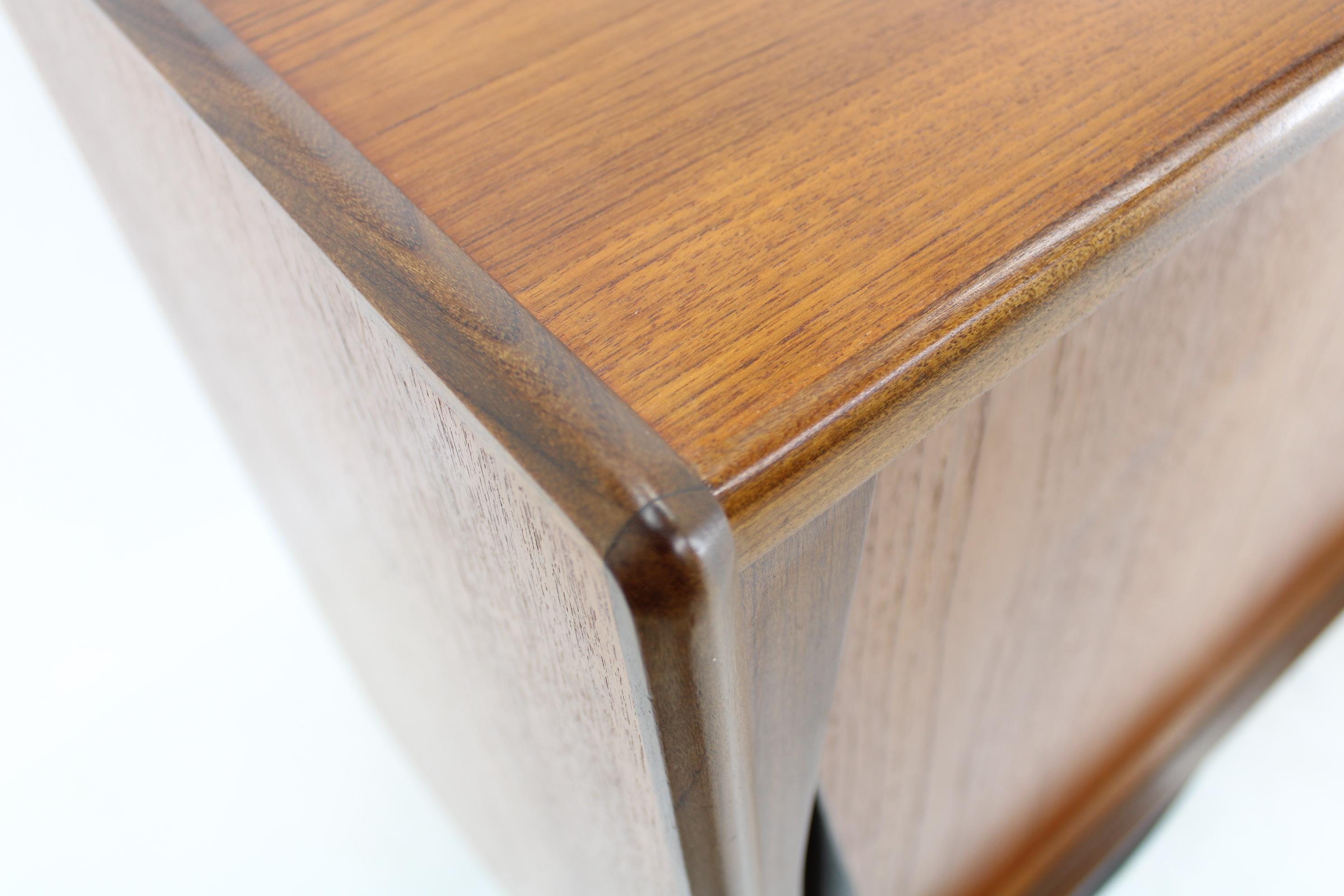 1960s Danish Teak Highboard , Restored 1