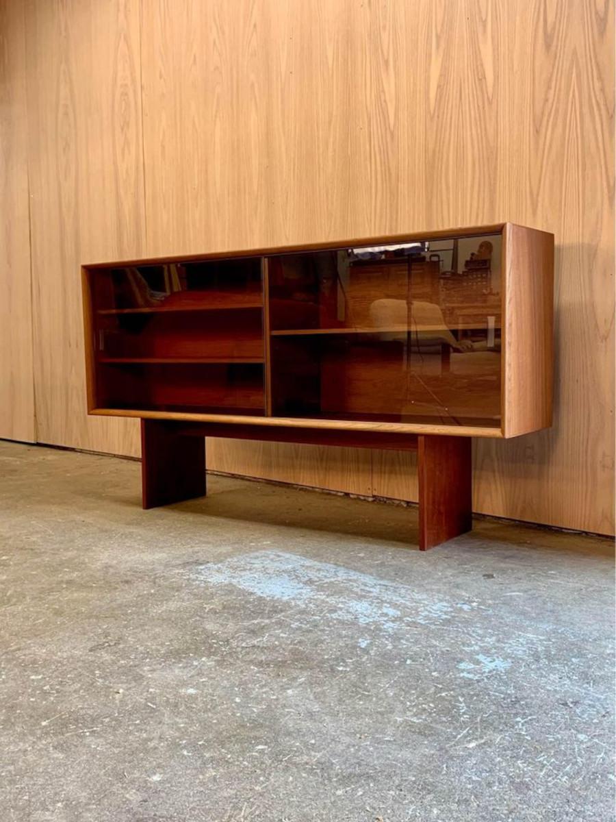 1960s Danish Teak Hutch  Cabinet 1