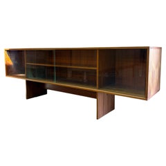 1960s Danish Teak Hutch  Record Storage  Display Cabinet
