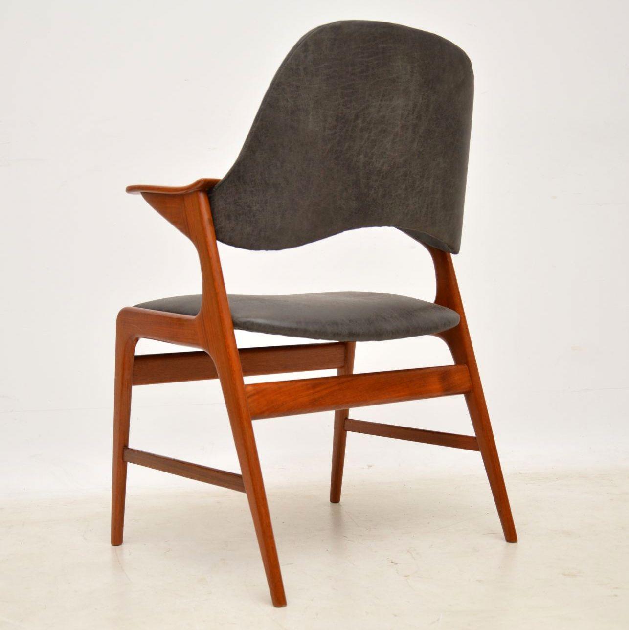 1960s Danish Teak & Leather Armchair by Arne Hovmand-Olsen 2