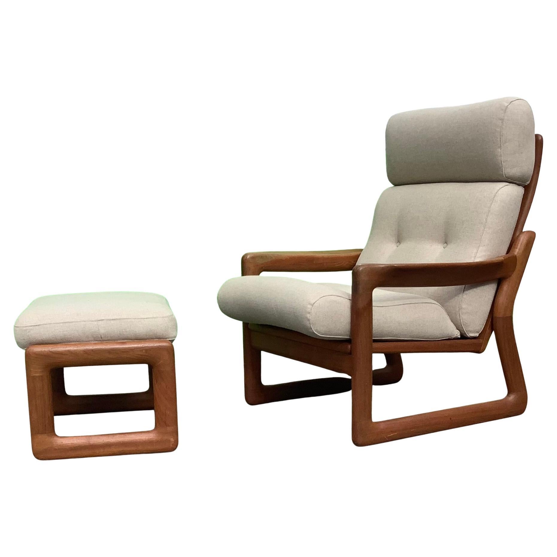 1960 "s Dänische Teakholz Lounge Stühle von Komfort Mobelfabrik im Angebot
