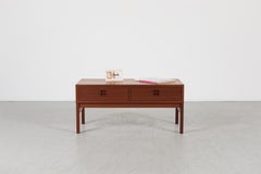 1960s Danish Teak Low Table with Two Drawers