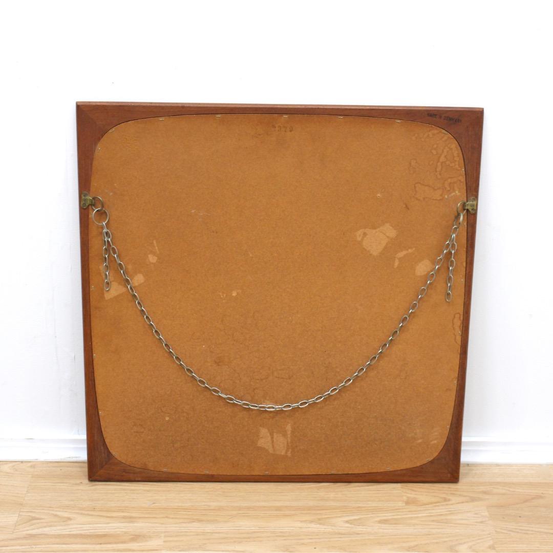 1960s Danish Teak Mirror by Clark Eaton For Sale 5
