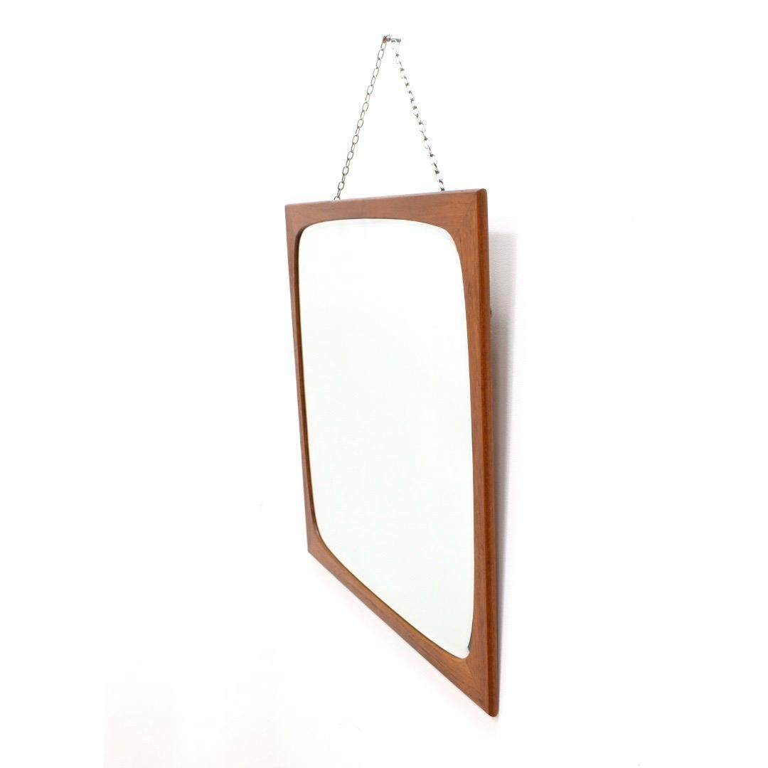 Mid-20th Century 1960s Danish Teak Mirror by Clark Eaton For Sale