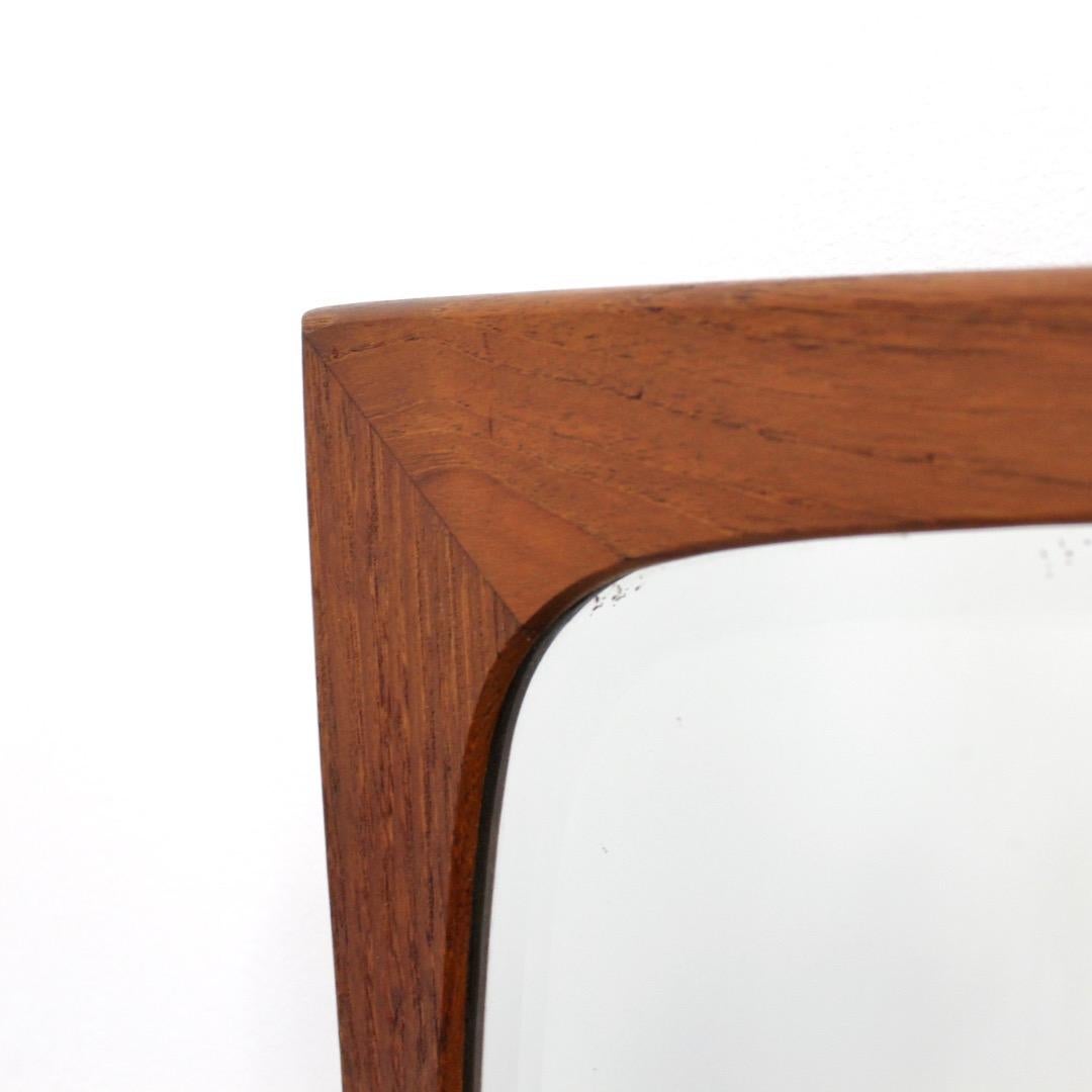 1960s Danish Teak Mirror by Clark Eaton For Sale 1