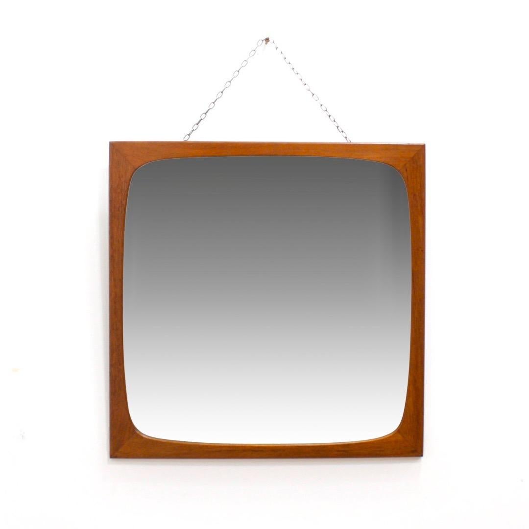 1960s Danish Teak Mirror by Clark Eaton For Sale 3
