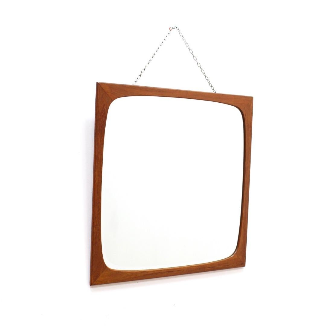 1960s Danish Teak Mirror by Clark Eaton For Sale 4