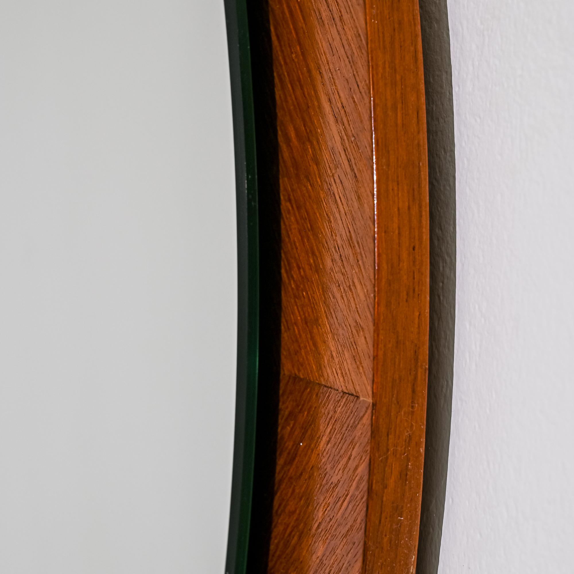 1960s Danish Teak Mirror 1