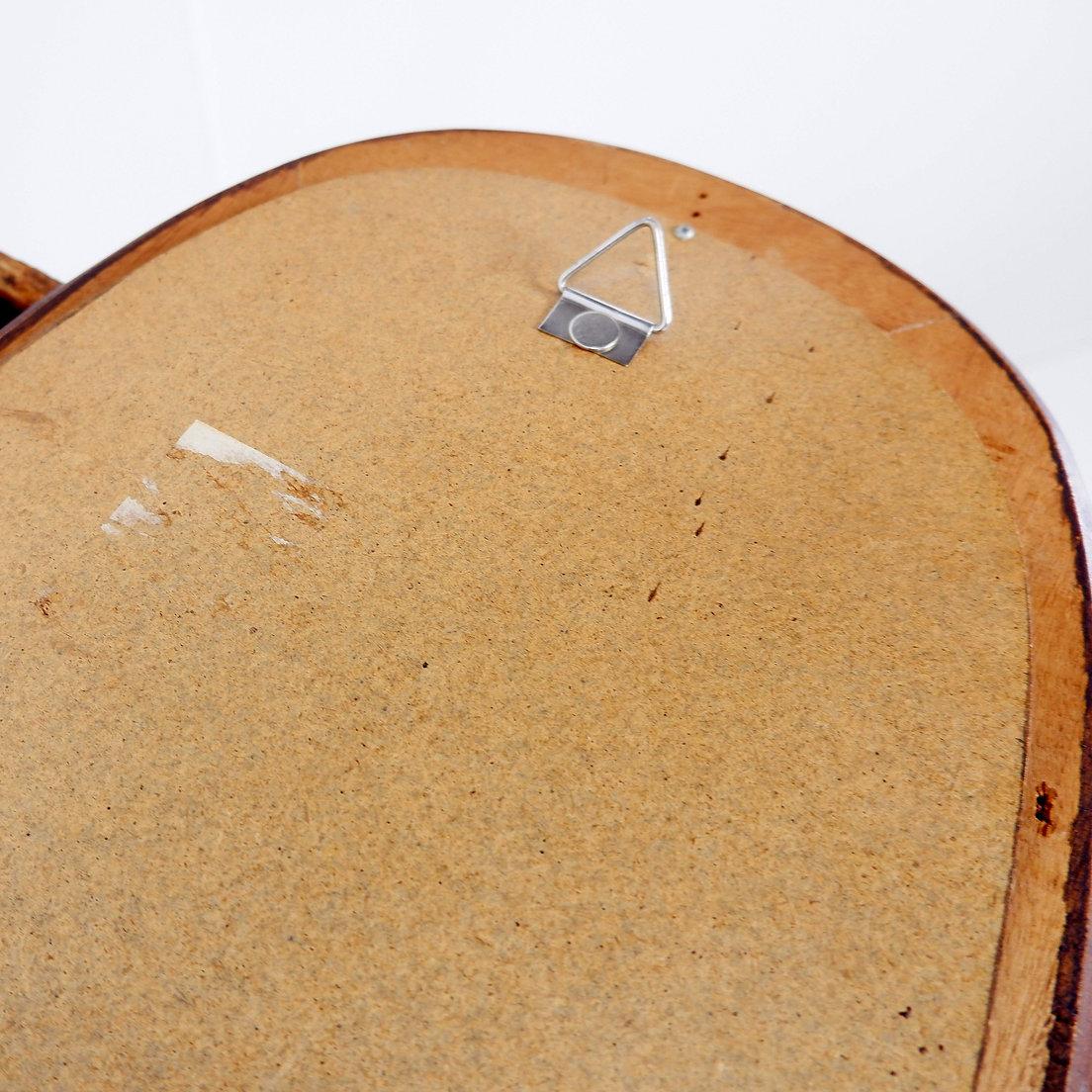 Specchio danese in teak del 1960 H. H. 73cm in vendita 2