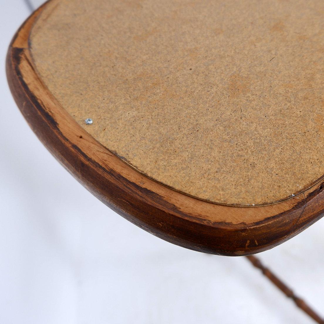 Specchio danese in teak del 1960 H. H. 73cm in vendita 3
