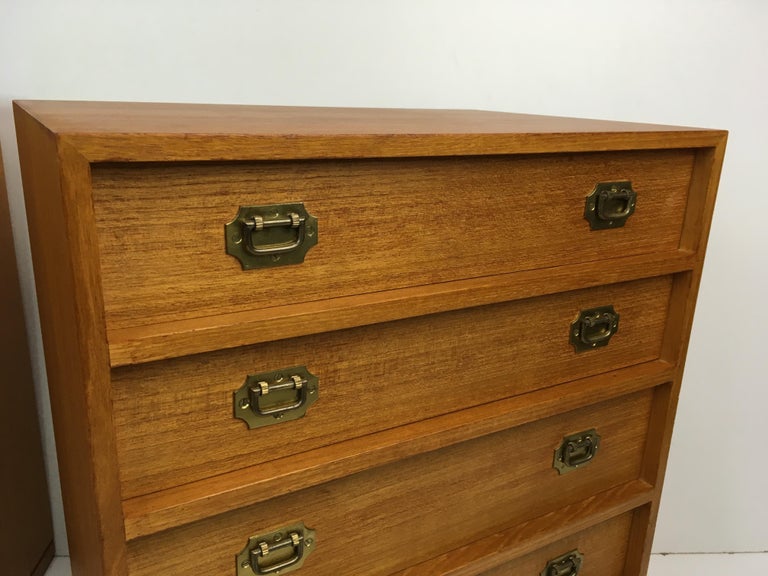 1960s Danish Teak Nightstands Chests Dressers By Henning Korch