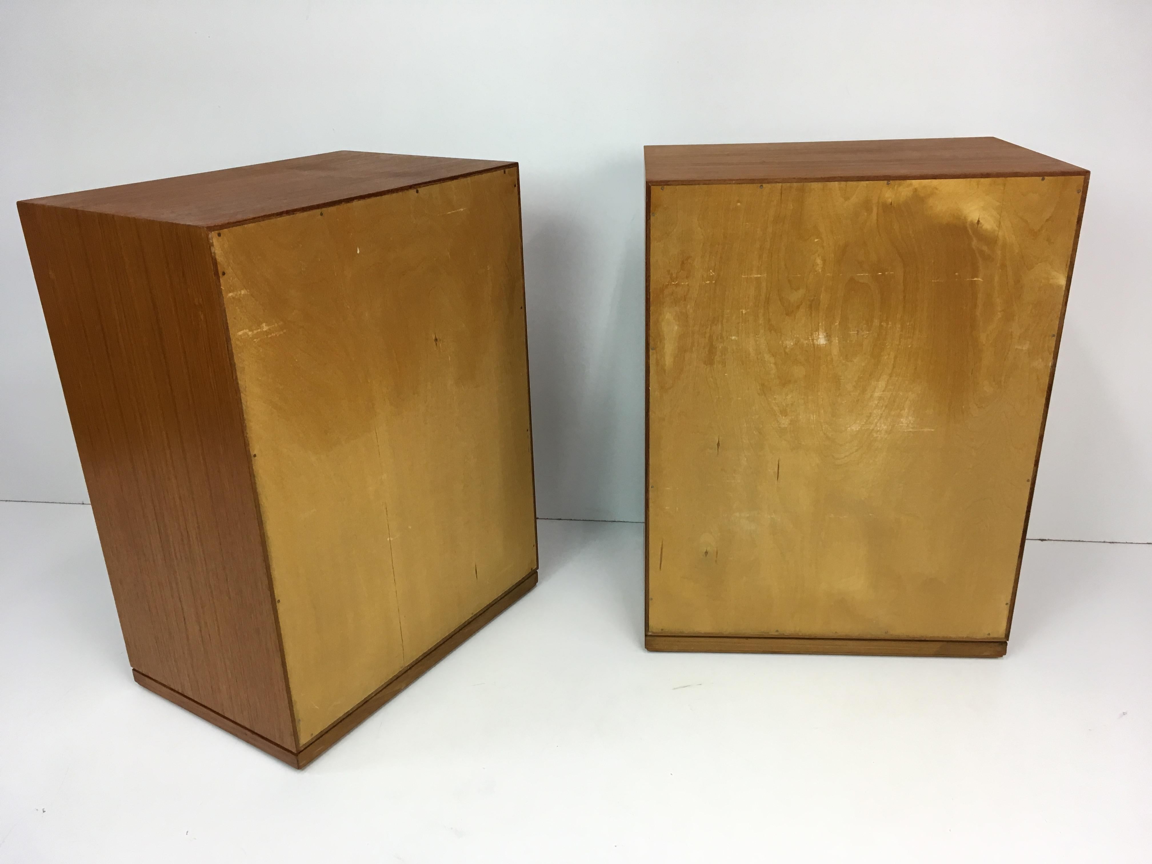 1960s Danish Teak Nightstands / Chests / Dressers by Henning Korch  For Sale 2