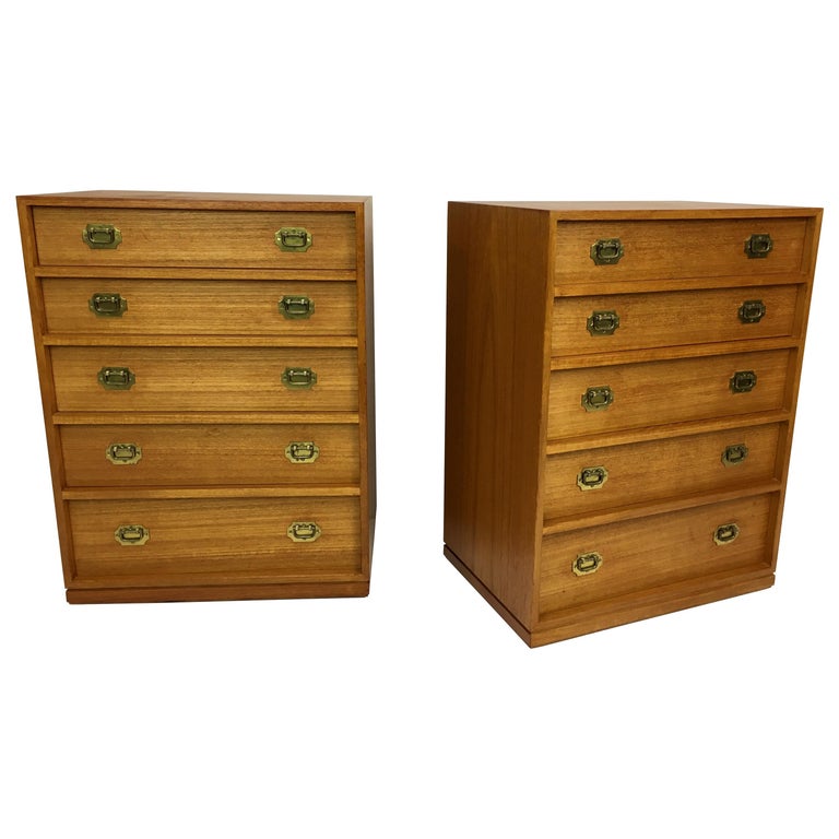 1960s Danish Teak Nightstands Chests Dressers By Henning Korch