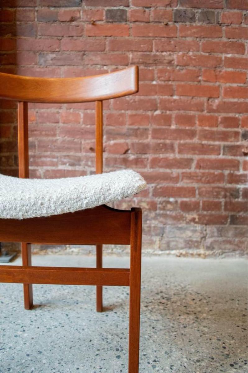 Mid-Century Modern 1960s Danish Teak Occasional Chair by Inger Klingenberg For Sale
