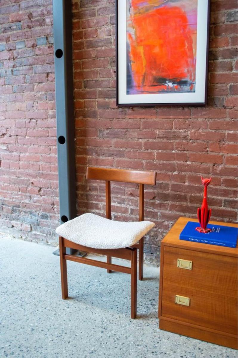 1960s Danish Teak Occasional Chair by Inger Klingenberg For Sale 3