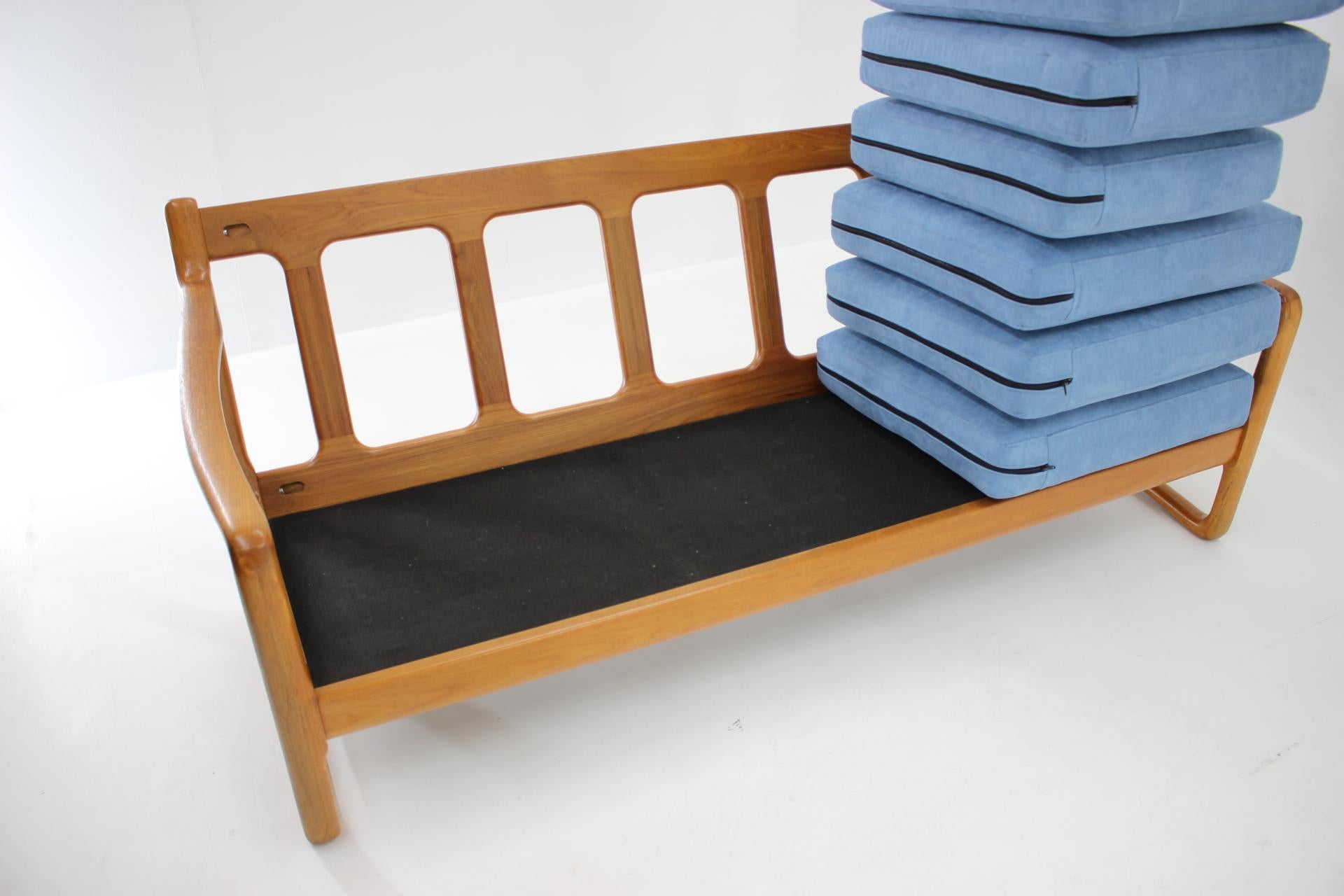 1960s Danish Teak Organic 3-Seat Sofa 2