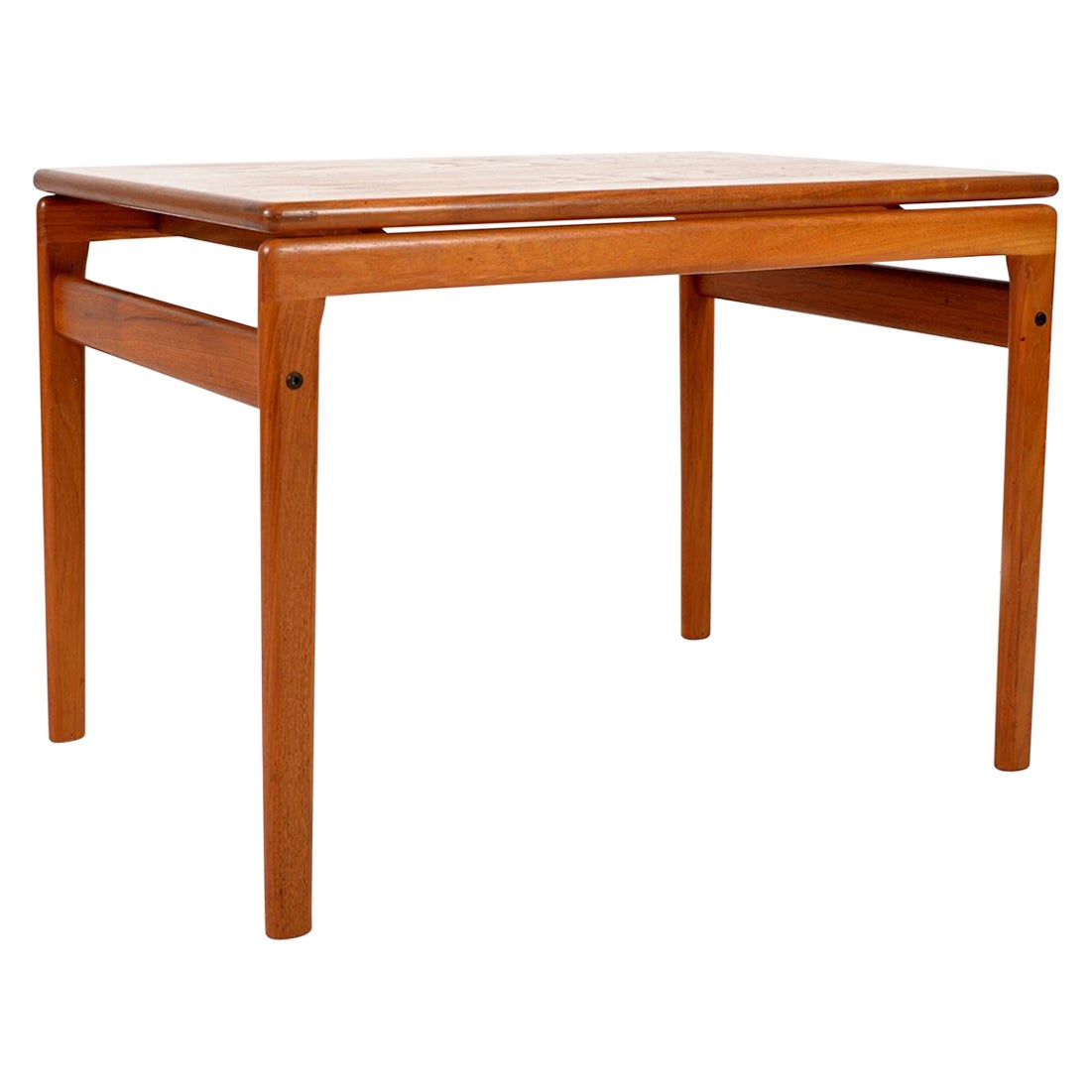 1960s Danish Teak Rectangular Floating Coffee Side Table by Trioh Mobler Denmark