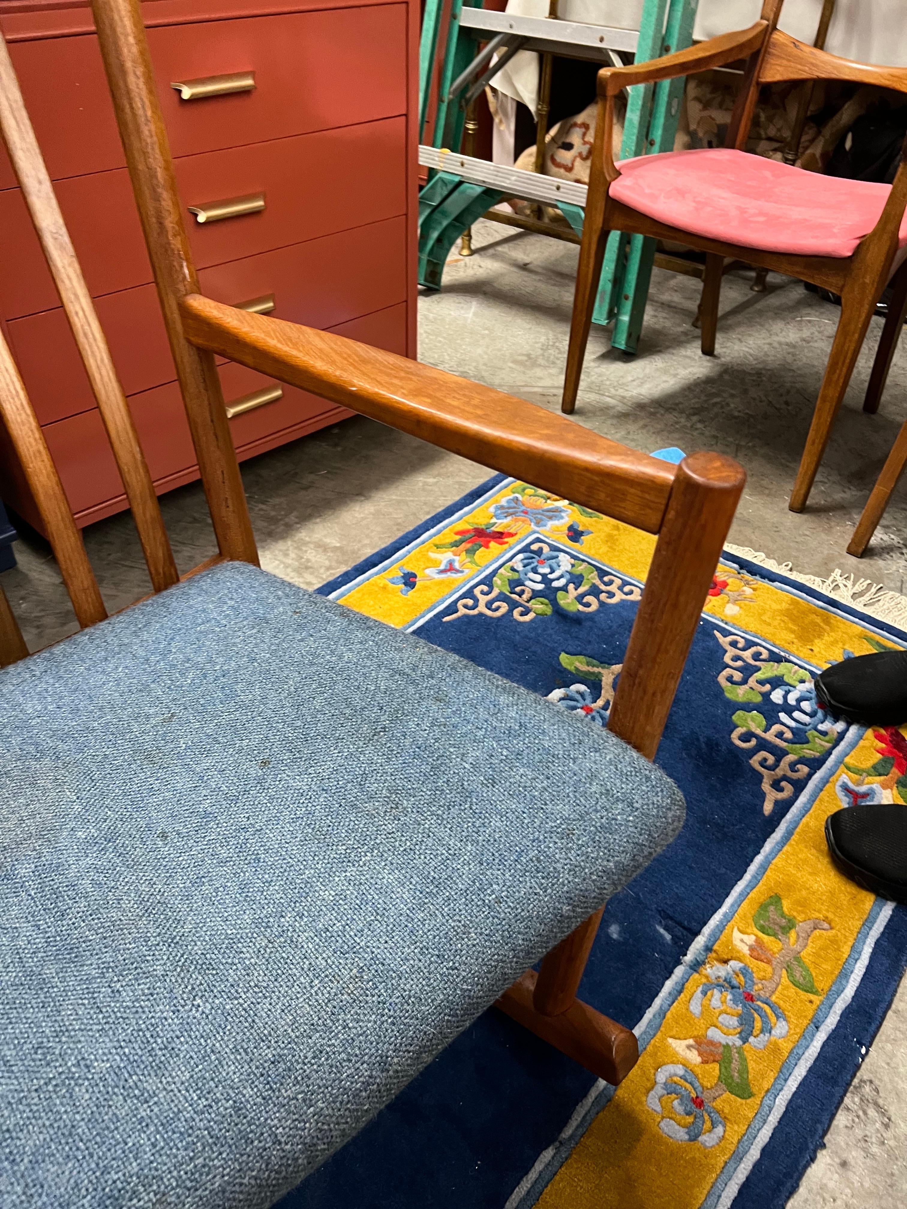 1960s Danish Teak Rocking Chair Hans Wegner for Tarm Stole 1