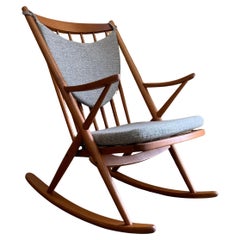 1960er Jahre Dänischer Schaukelstuhl aus Teakholz von Frank Reenskaug