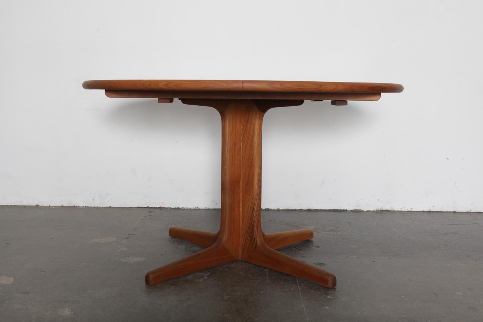danish teak round dining table