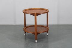 Carro redondo danés de teca de los años 60, de SiKa Mobler