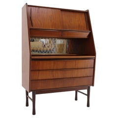 1960s Danish Teak Secretary/Writing Cabinet