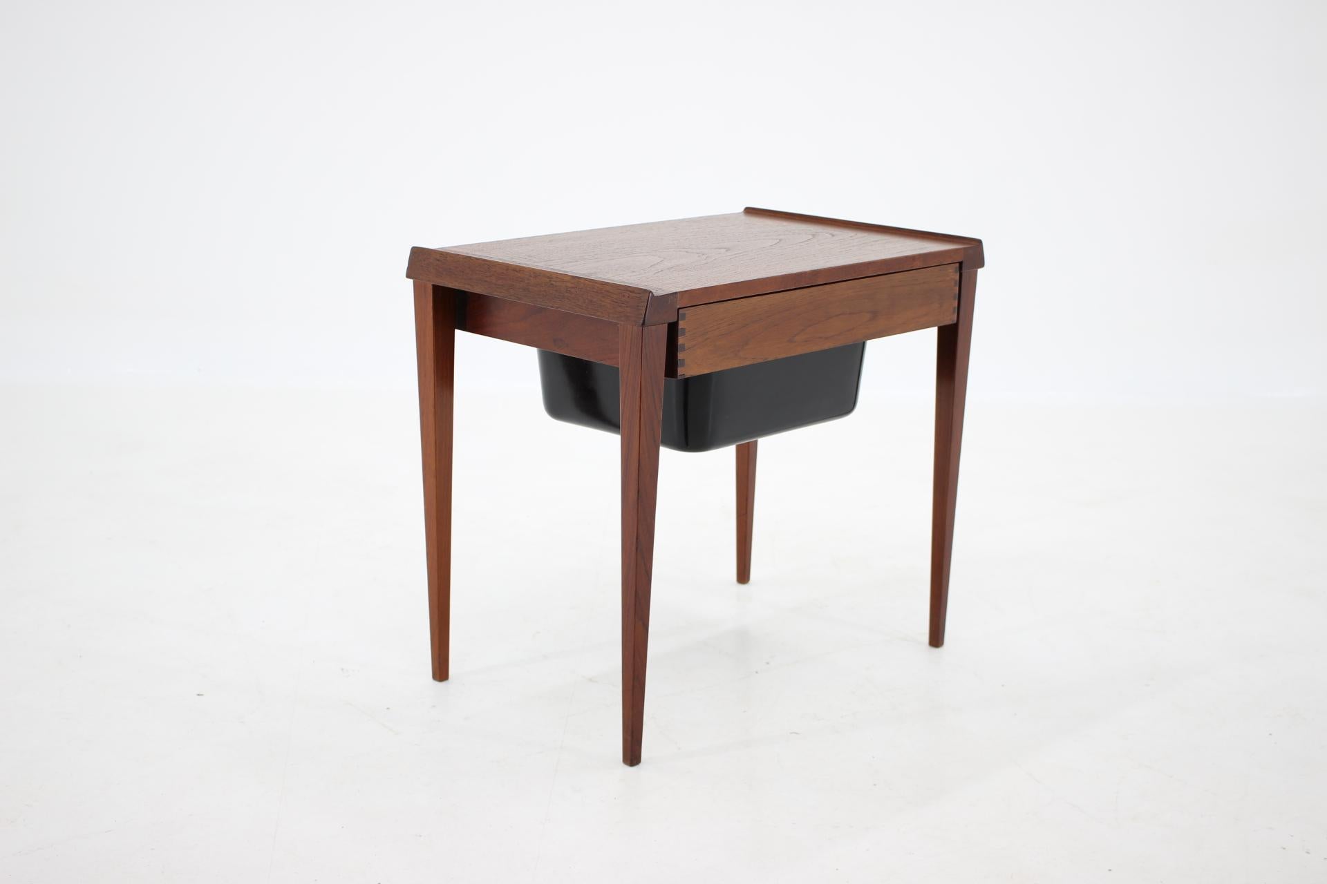 1960s Danish Teak Sewing Table 1