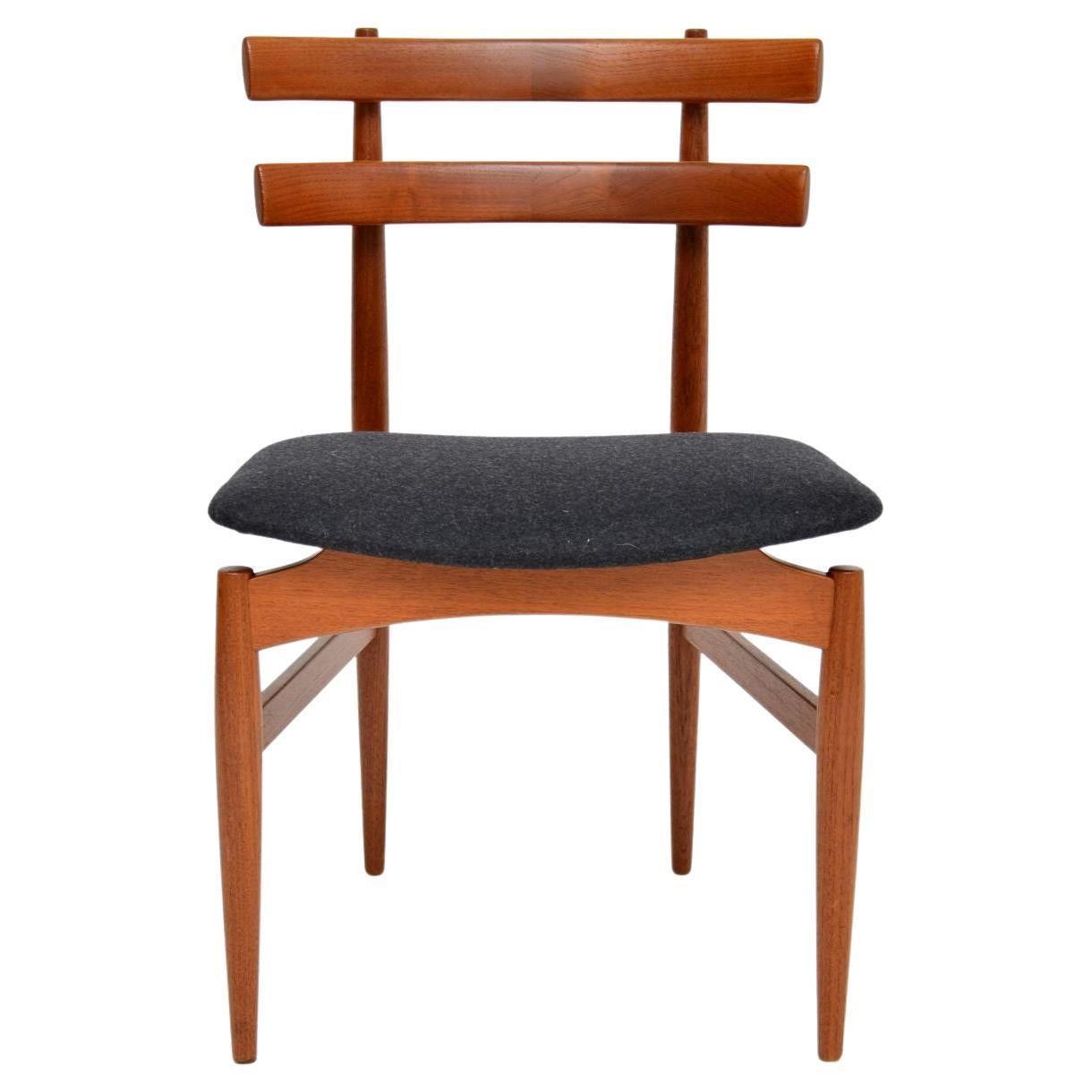 1960's Danish Teak Side / Desk Chair by Poul Hundevad at 1stDibs