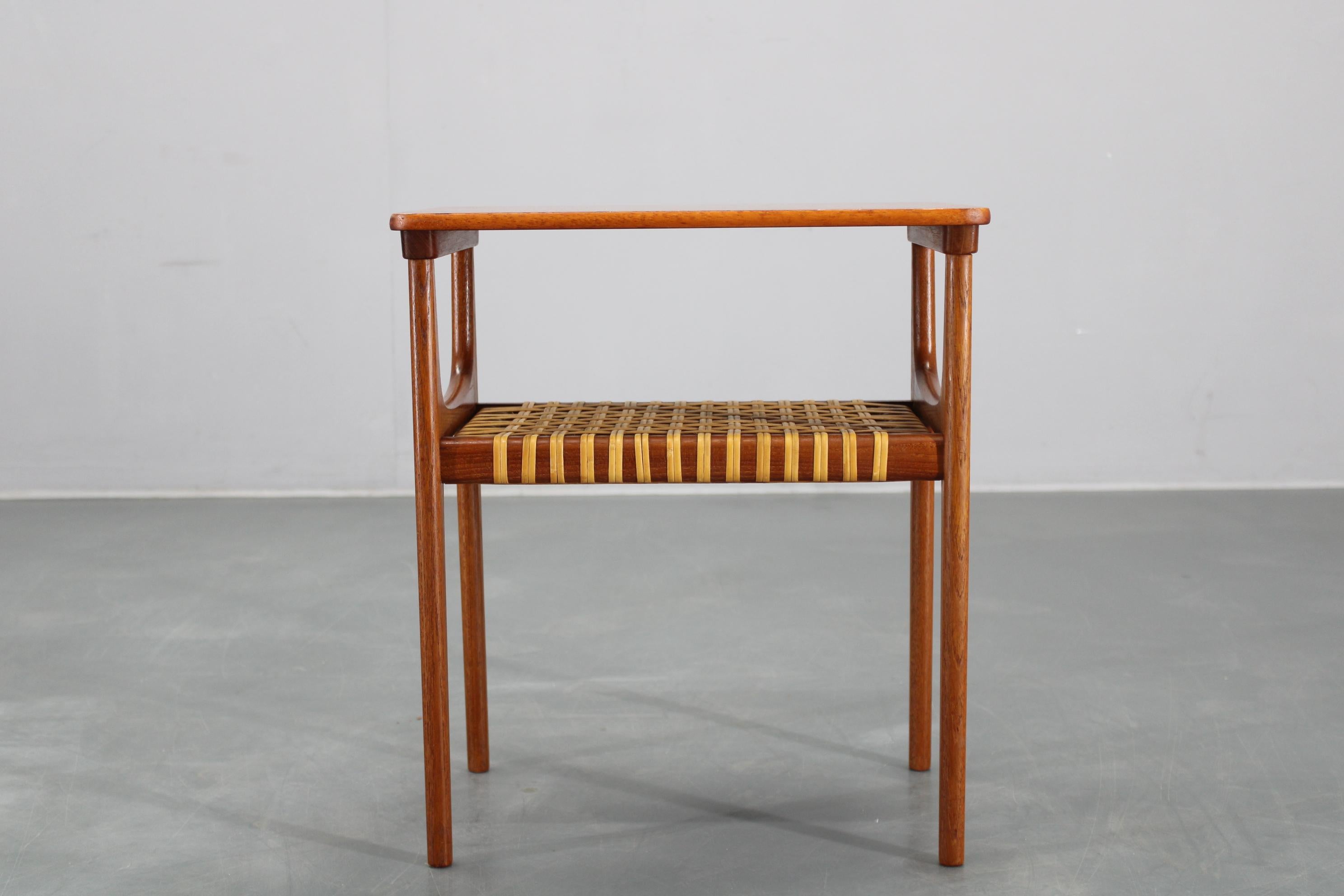 1960s Danish Teak Side Table by Heltborg Mobler For Sale 4