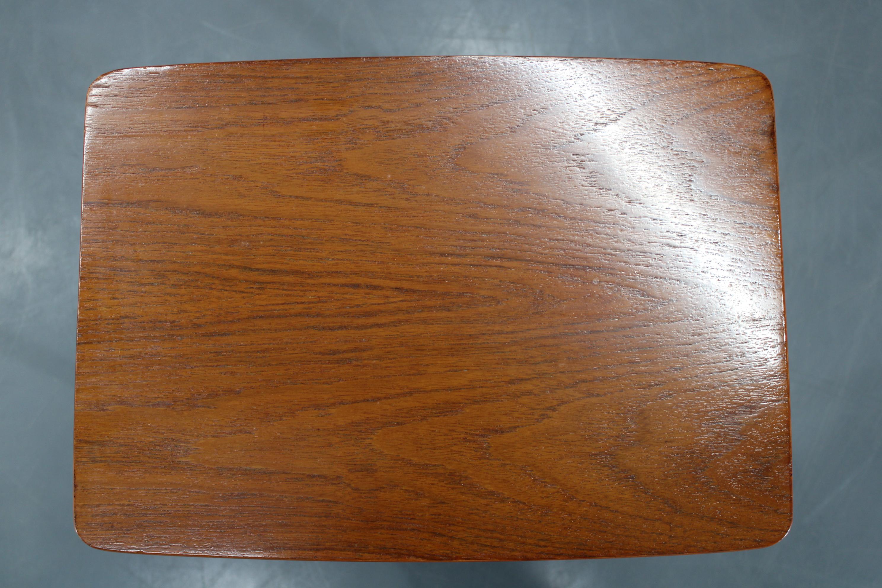 Mid-Century Modern 1960s Danish Teak Side Table by Heltborg Mobler For Sale