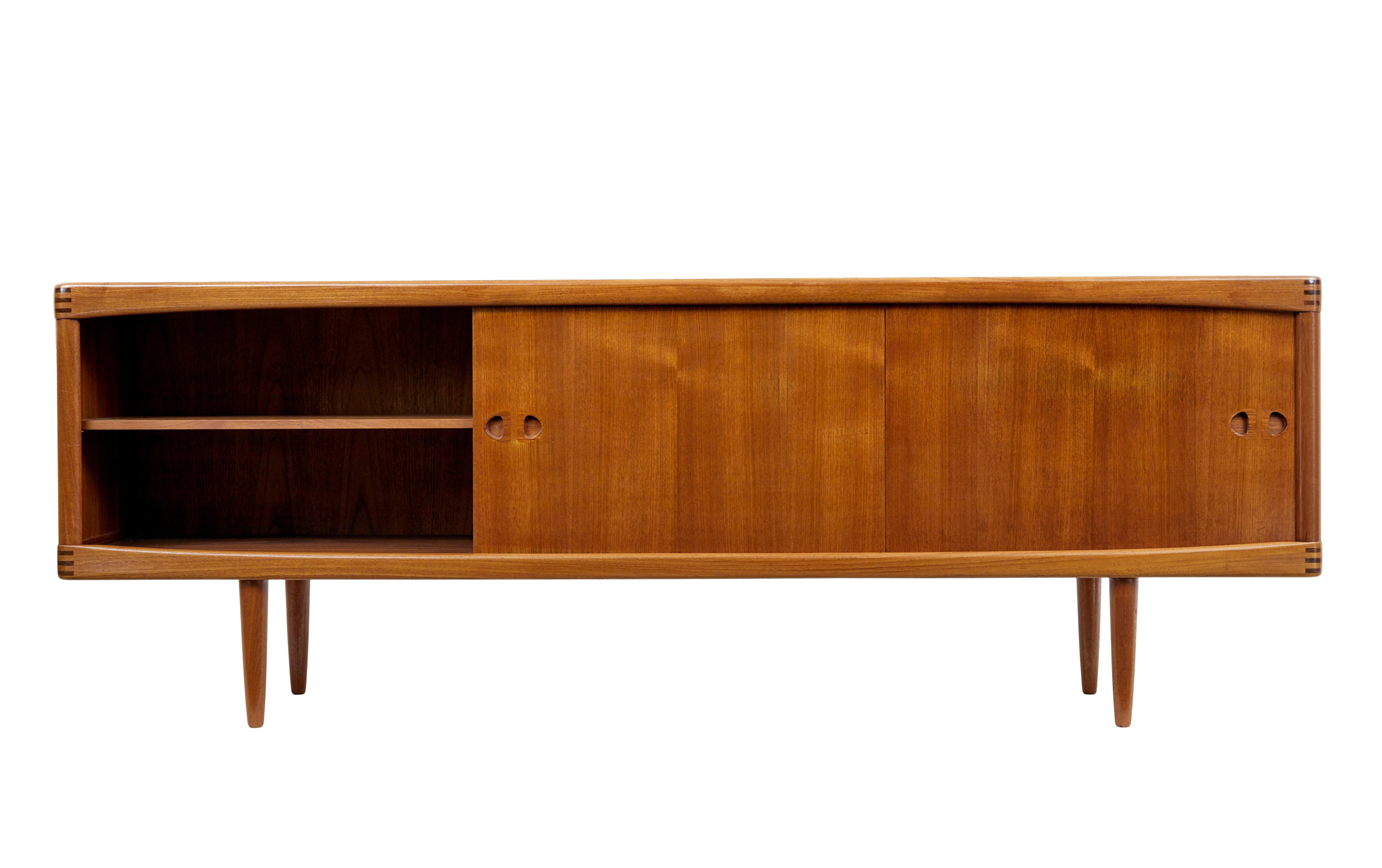 Mid-Century Modern 1960’s Danish teak sideboard by H.W.Klein for Bramin For Sale