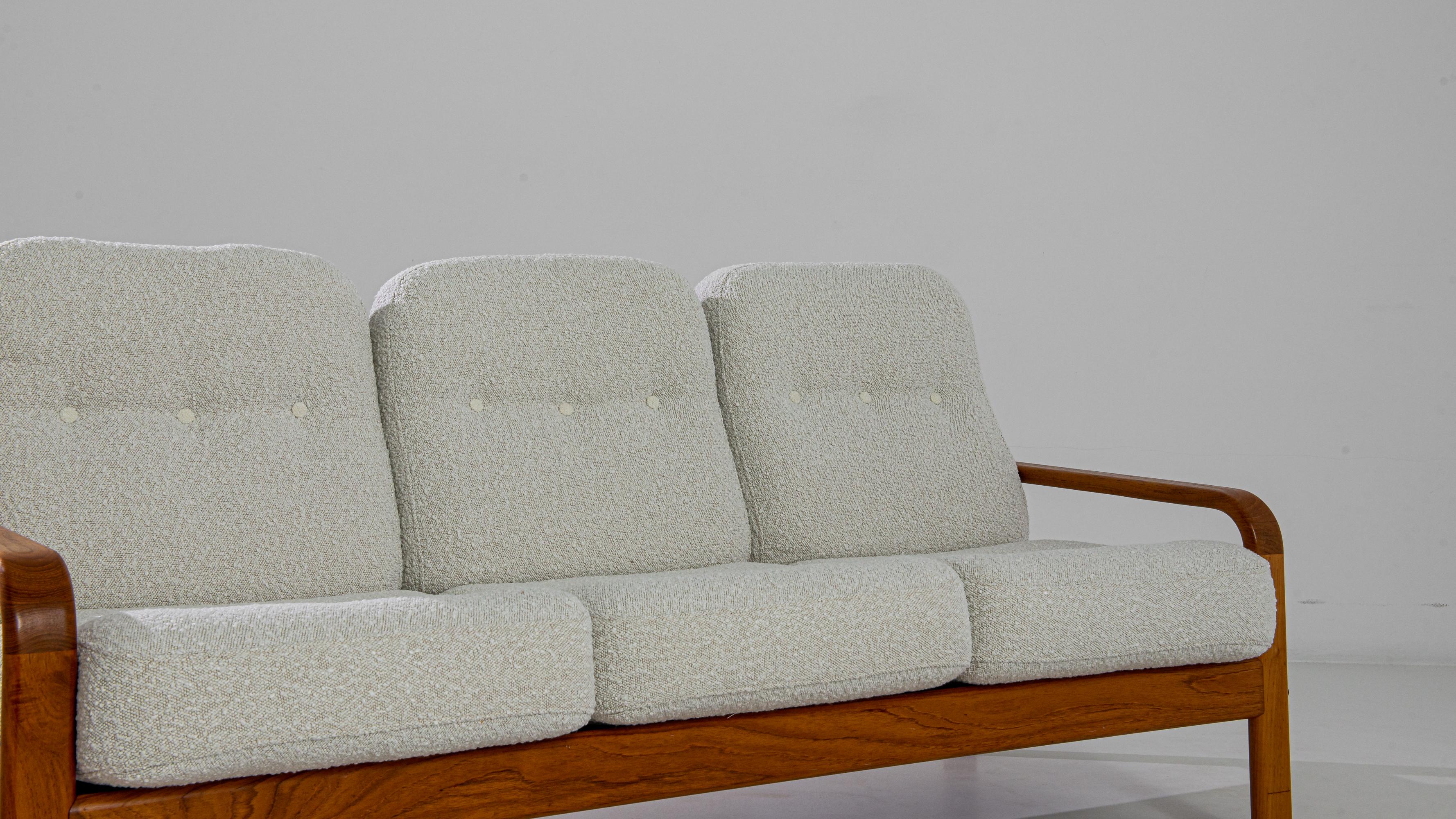 1960er Dänisches Sofa aus Teakholz von Juul Kristensen 3