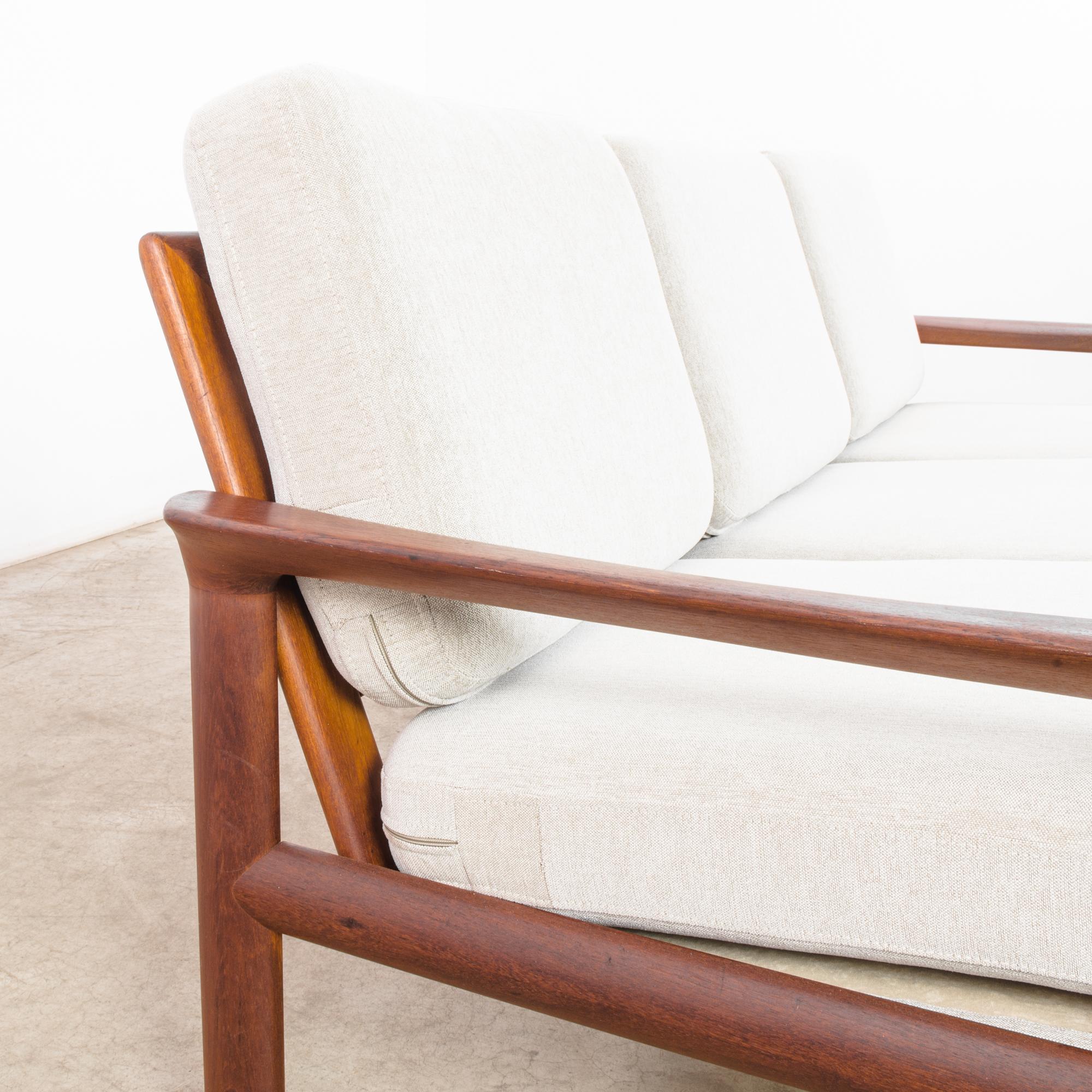 Upholstery 1960s Danish Teak Sofa