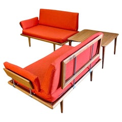 1960s Danish Teak Sofa Group by Peter Hvidt