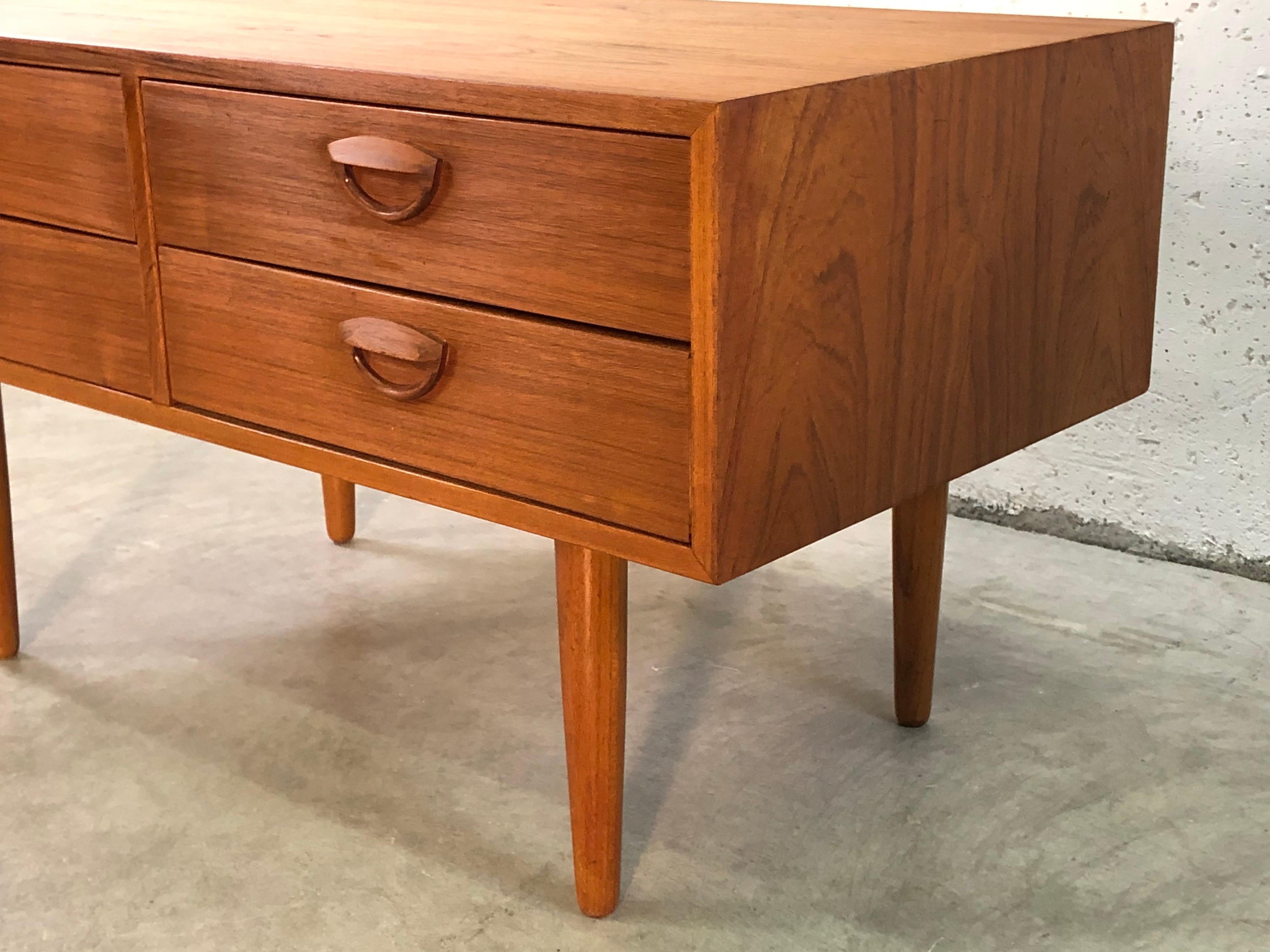 20th Century 1960s Danish Teak Storage Cabinet For Sale