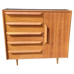 Used 1960s Danish Teak Tall Wardrobe Cabinet
