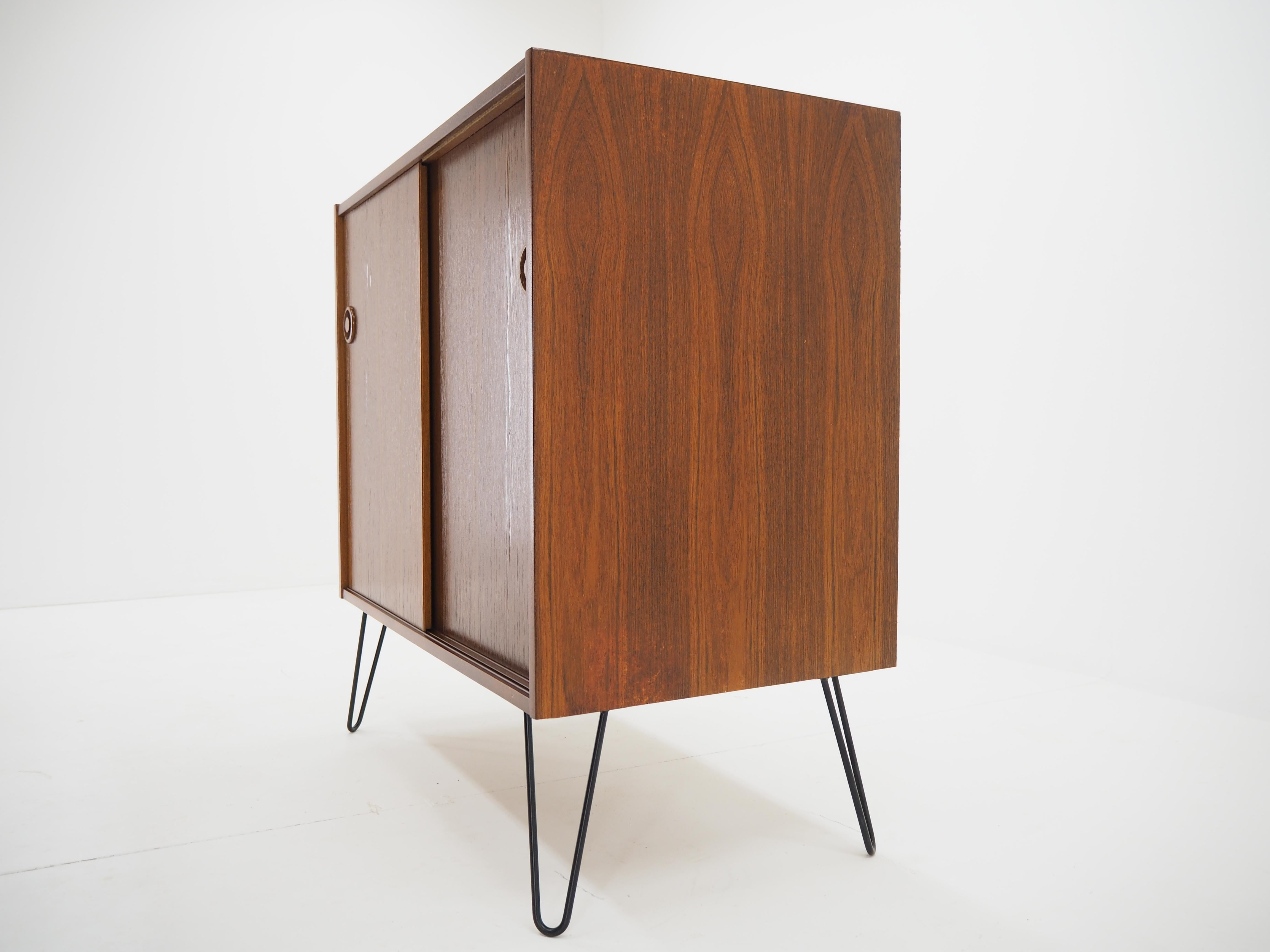 Mid-Century Modern 1960s Danish Teak Upcycled Cabinet For Sale